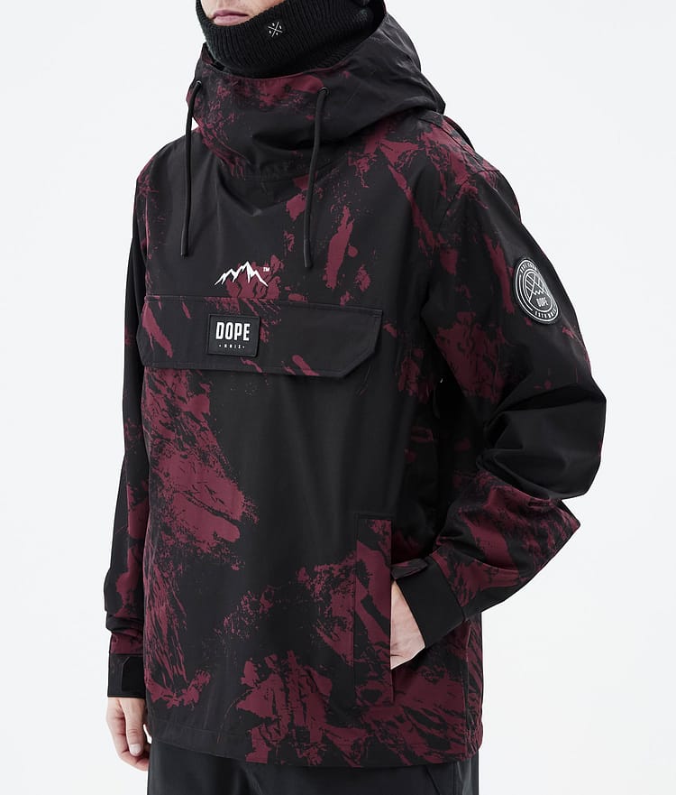 Dope Blizzard 2021 Kurtka Snowboardowa Mężczyźni Paint Burgundy, Zdjęcie 8 z 9