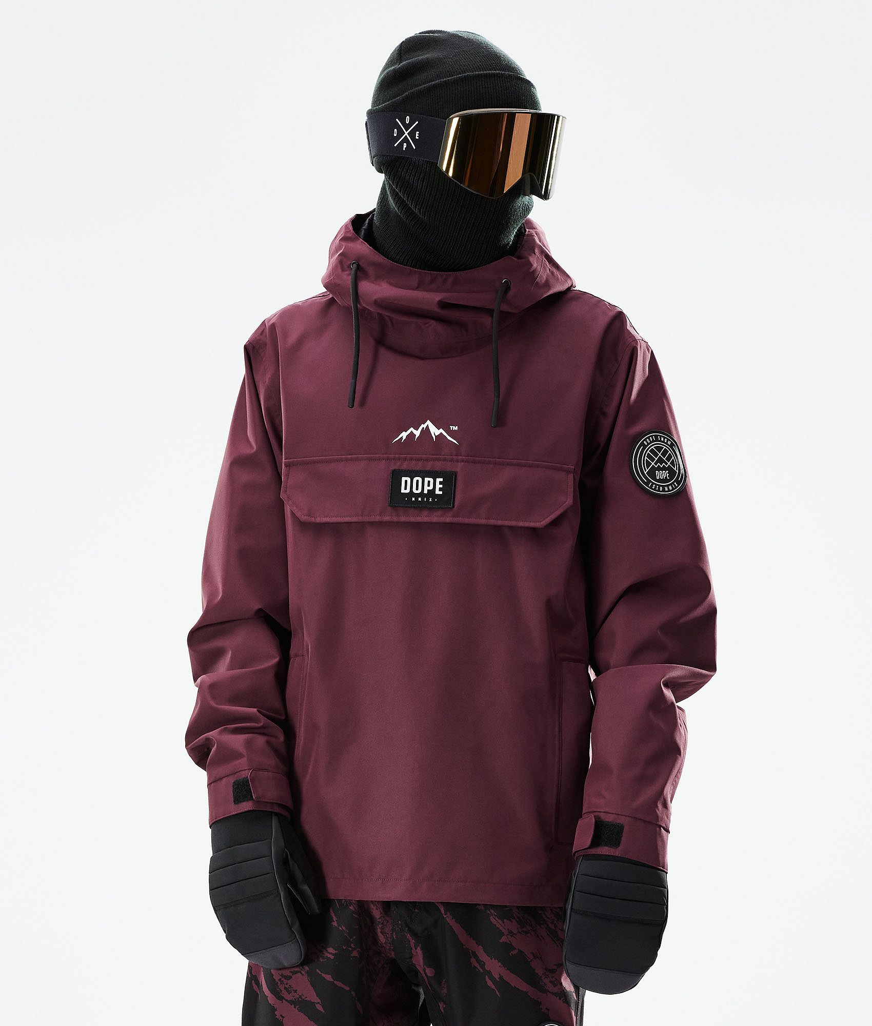 Dope Blizzard 2021 Ski Jacket Men Burgundy Ridestore UK