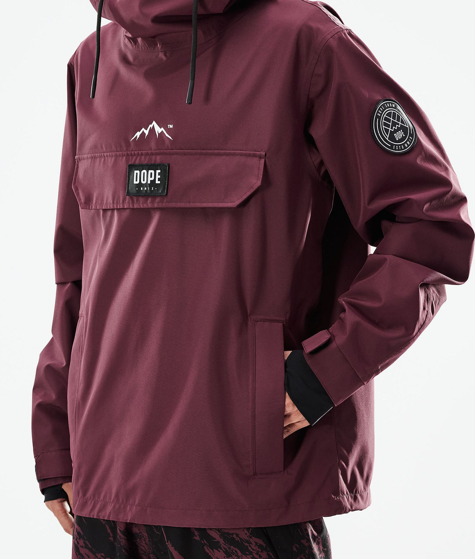 Dope Blizzard 2021 Snowboard Jacket Men Burgundy, Image 8 of 9