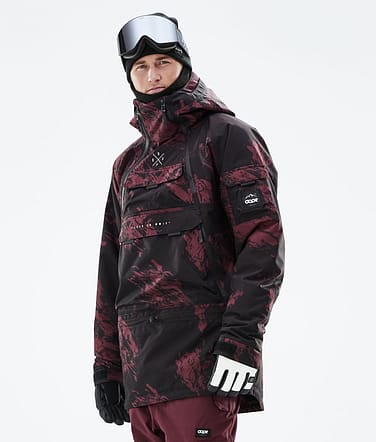 Dope Akin 2021 Kurtka Snowboardowa Mężczyźni Paint Burgundy