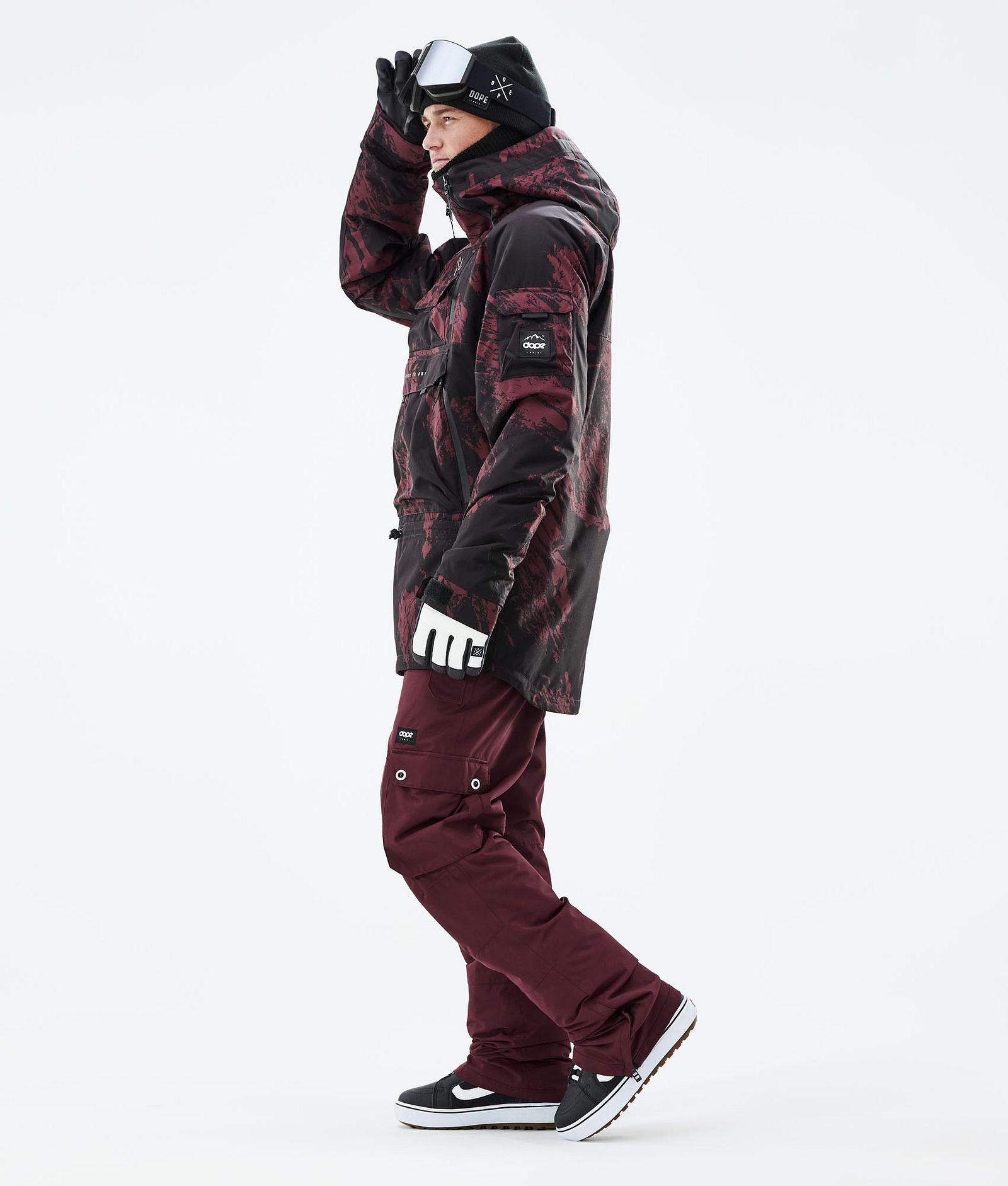 Dope Akin 2021 Kurtka Snowboardowa Mężczyźni Paint Burgundy, Zdjęcie 5 z 10