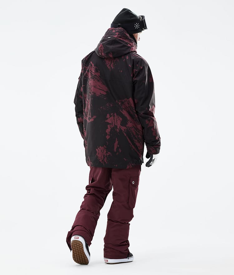 Dope Akin 2021 Kurtka Snowboardowa Mężczyźni Paint Burgundy, Zdjęcie 6 z 10