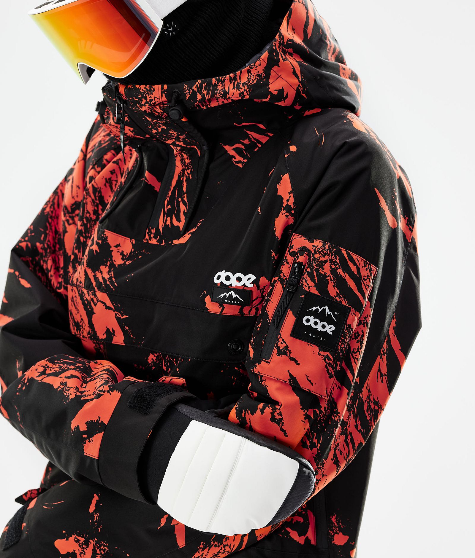 Dope Annok 2021 Bunda na Snowboard Pánské Paint Orange, Obrázek 7 z 10