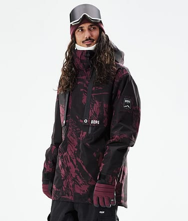 Dope Mojo Kurtka Snowboardowa Mężczyźni Paint Burgundy