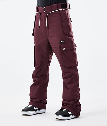 Dope Iconic 2021 Kalhoty na Snowboard Pánské Burgundy