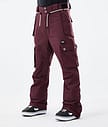Dope Iconic 21 Spodnie Snowboardowe Mężczyźni Burgundy