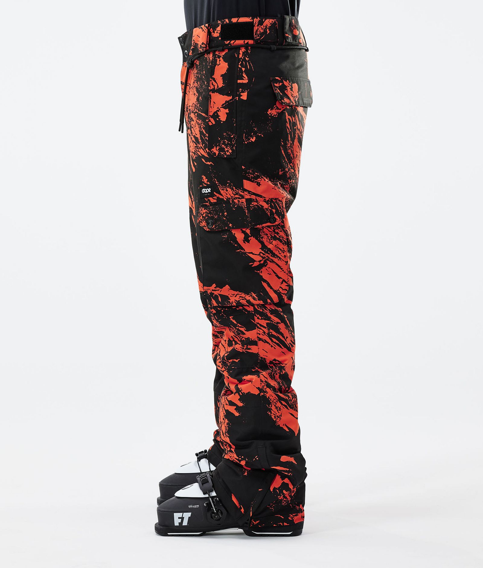 Dope Iconic 2021 Ski Pants Men Paint Orange, Image 2 of 6