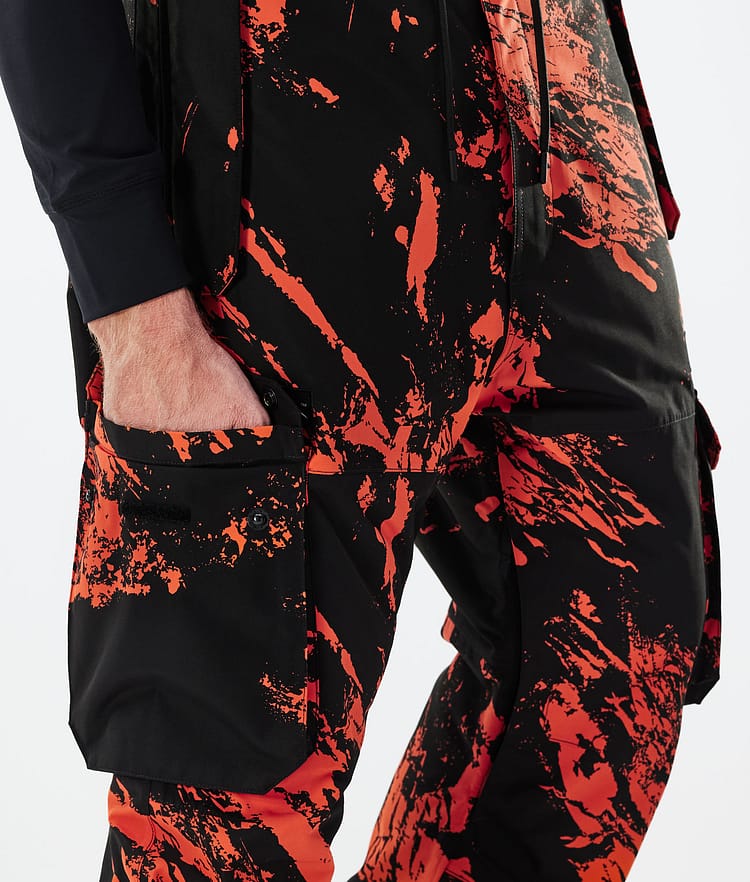 Dope Iconic 2021 Ski Pants Men Paint Orange, Image 5 of 6