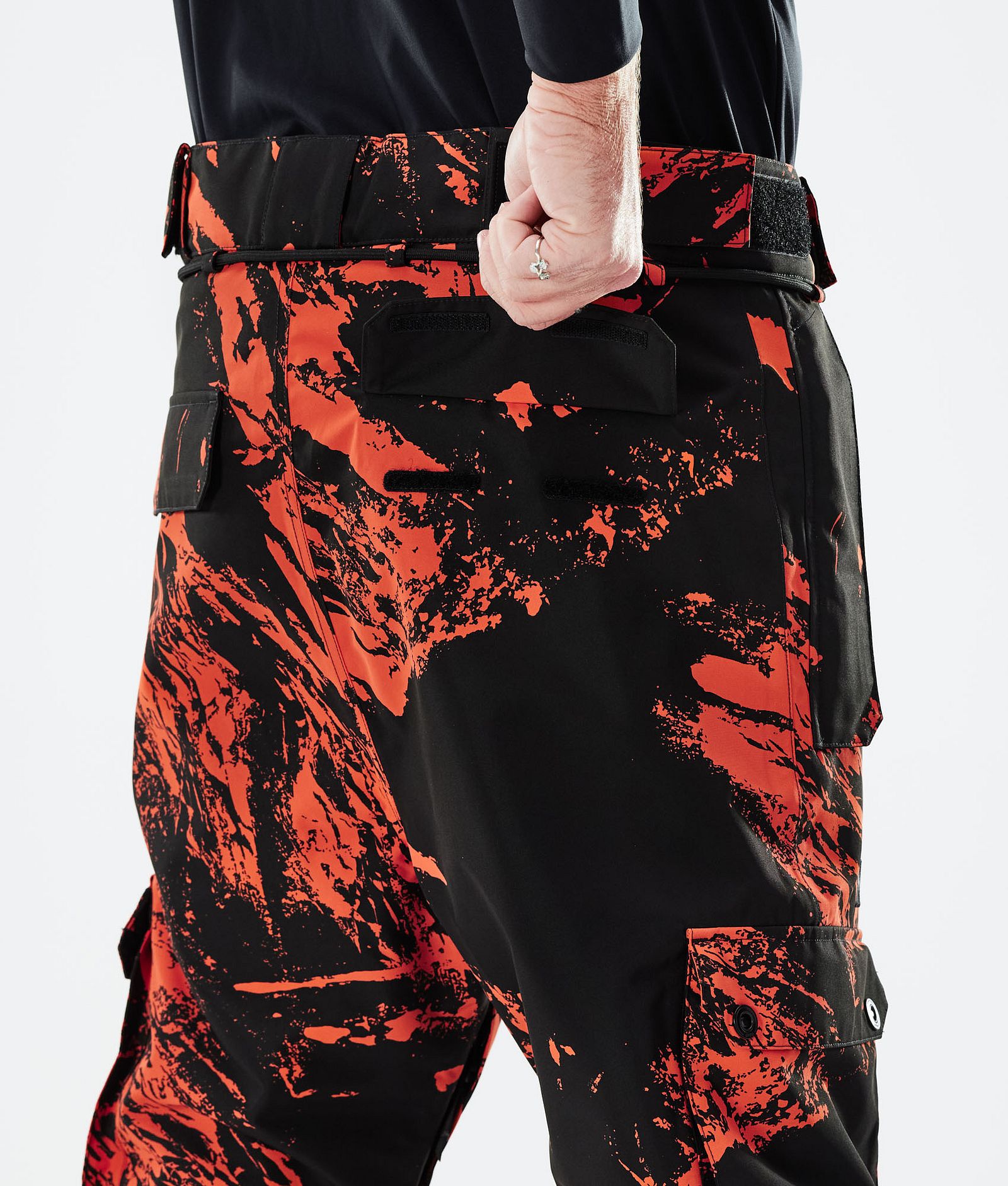 Dope Iconic 2021 Ski Pants Men Paint Orange, Image 6 of 6