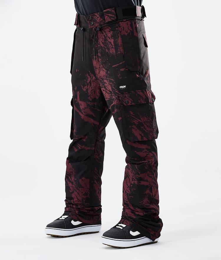 Dope Iconic 21 Spodnie Snowboardowe Mężczyźni Paint Burgundy, Zdjęcie 1 z 6