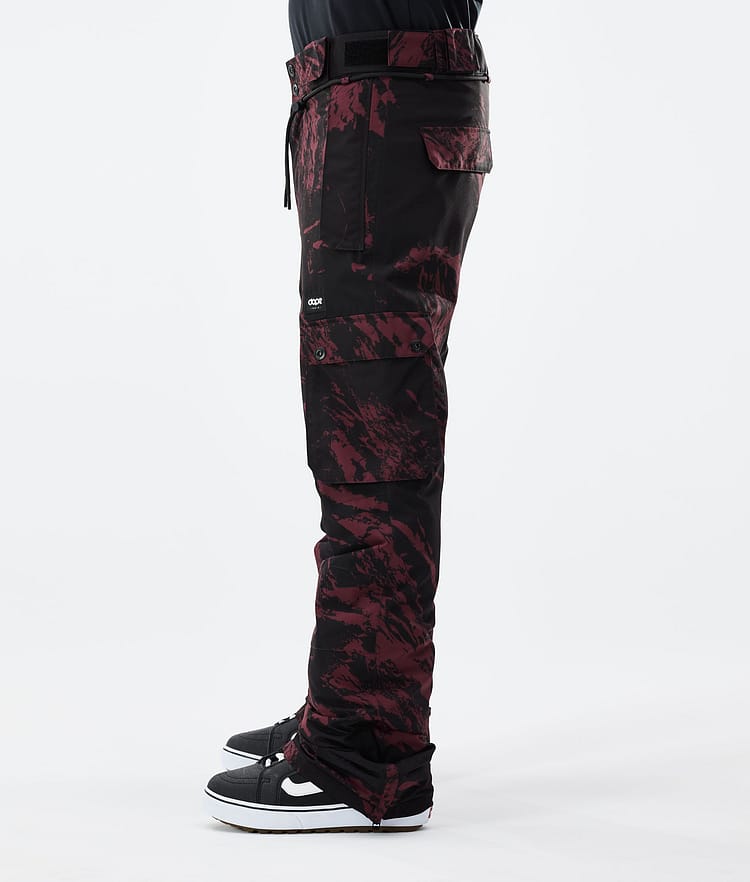 Dope Iconic 21 Spodnie Snowboardowe Mężczyźni Paint Burgundy, Zdjęcie 2 z 6