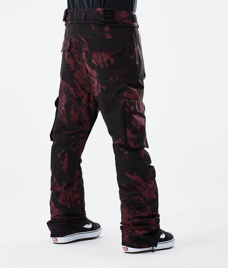 Dope Iconic 21 Spodnie Snowboardowe Mężczyźni Paint Burgundy, Zdjęcie 3 z 6