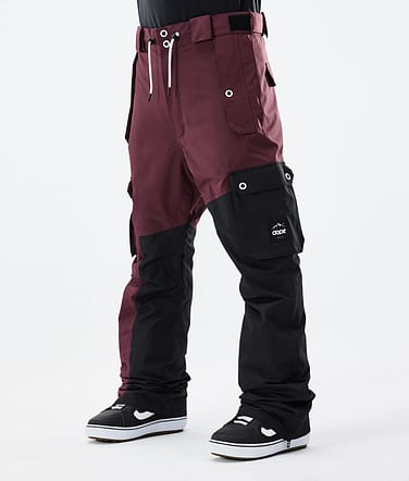 Dope Adept 2021 Kalhoty na Snowboard Pánské Burgundy/Black