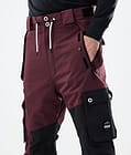 Dope Adept 2021 Spodnie Narciarskie Mężczyźni Burgundy/Black, Zdjęcie 4 z 6