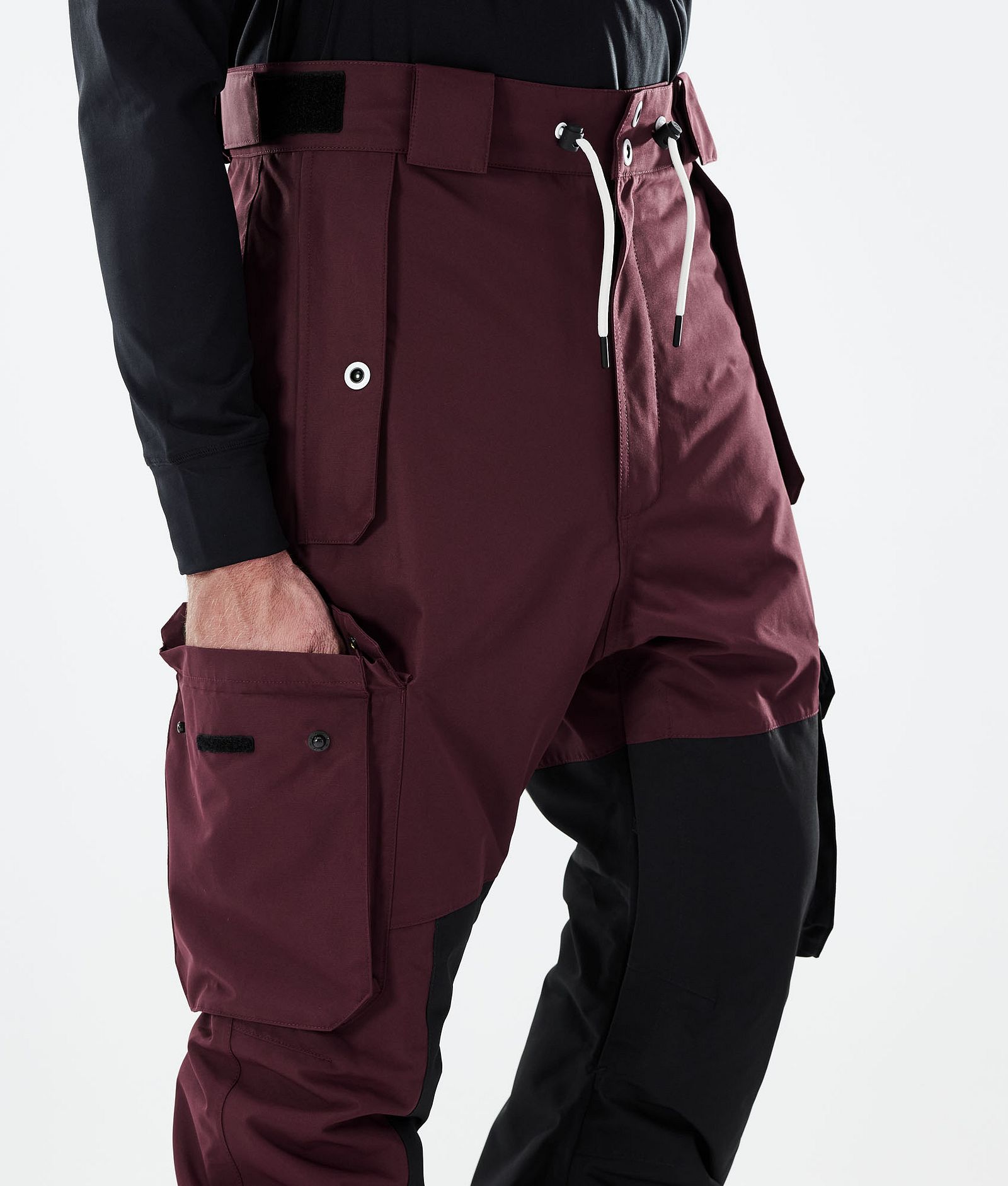 Dope Adept 2021 Kalhoty na Snowboard Pánské Burgundy/Black, Obrázek 5 z 6