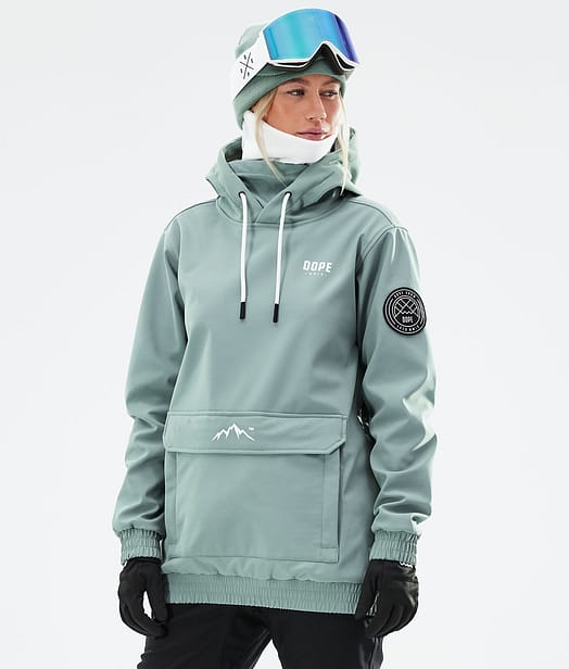 Dope Wylie W Kurtka Snowboardowa Kobiety Faded Green