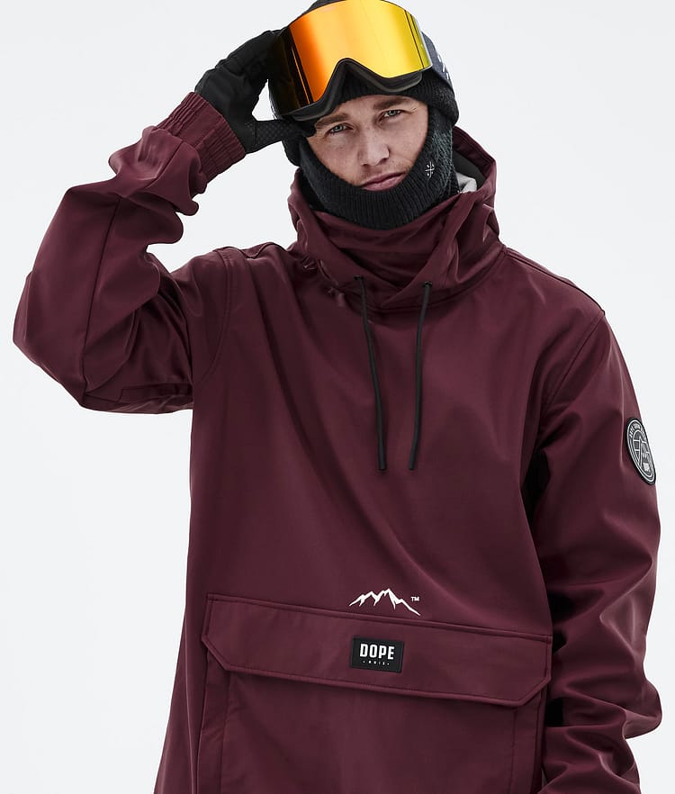 Dope Wylie Kurtka Snowboardowa Mężczyźni Patch Burgundy, Zdjęcie 2 z 10