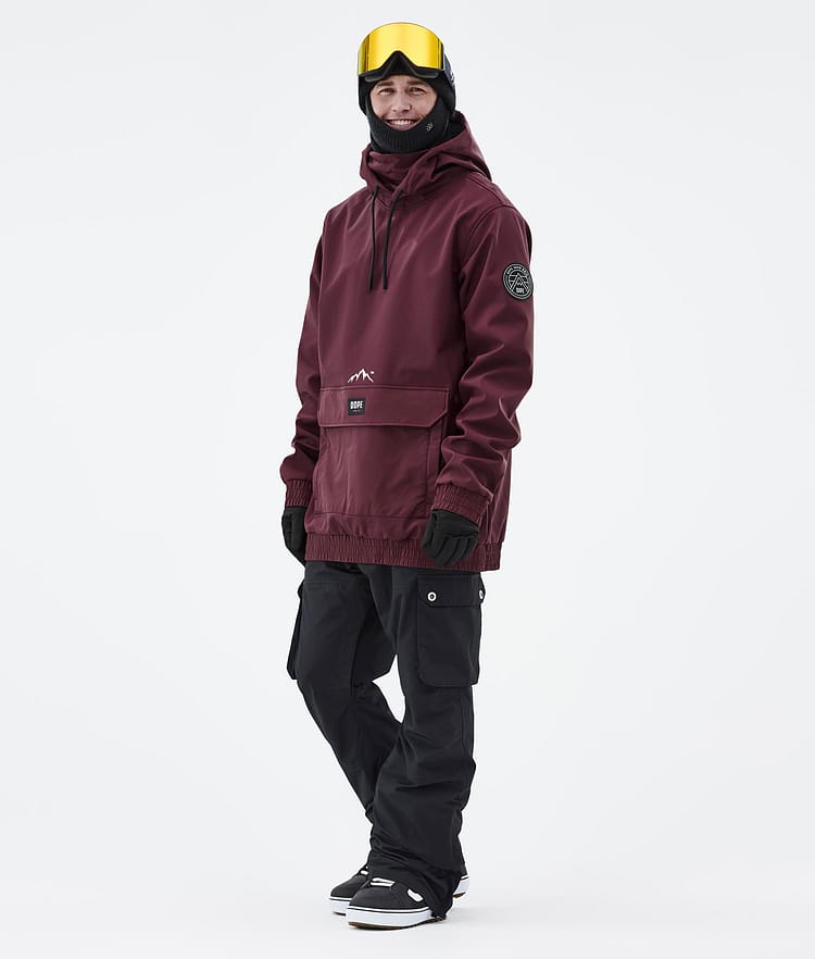 Dope Wylie Kurtka Snowboardowa Mężczyźni Patch Burgundy, Zdjęcie 4 z 10