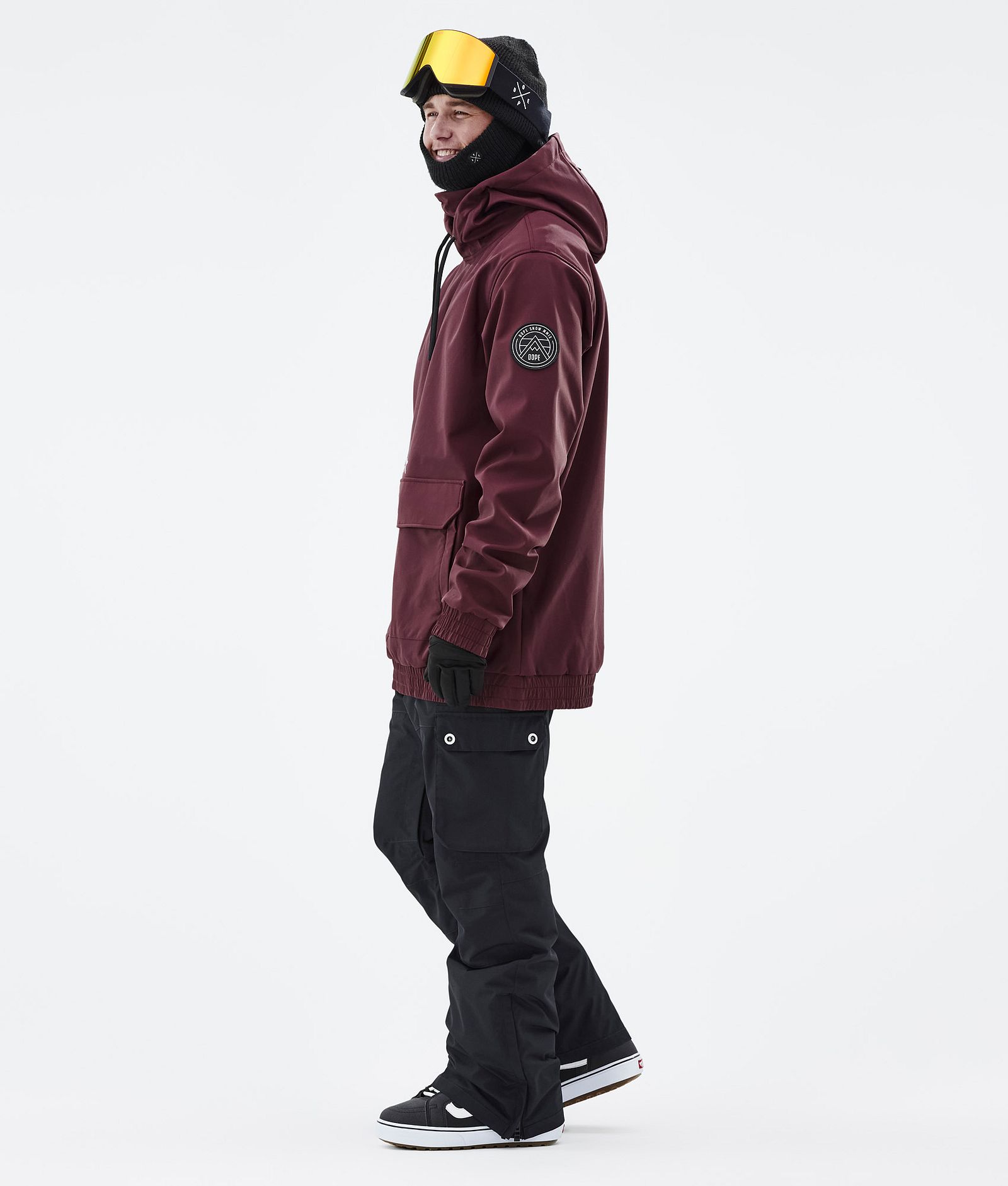 Dope Wylie Bunda na Snowboard Pánské Patch Burgundy, Obrázek 5 z 10