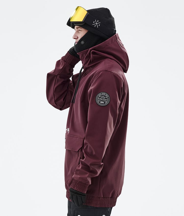 Dope Wylie Kurtka Snowboardowa Mężczyźni Patch Burgundy, Zdjęcie 7 z 10