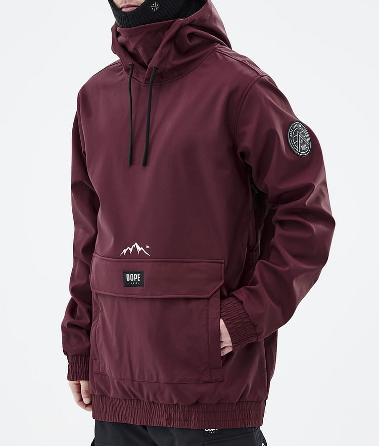Dope Wylie Kurtka Snowboardowa Mężczyźni Patch Burgundy, Zdjęcie 9 z 10