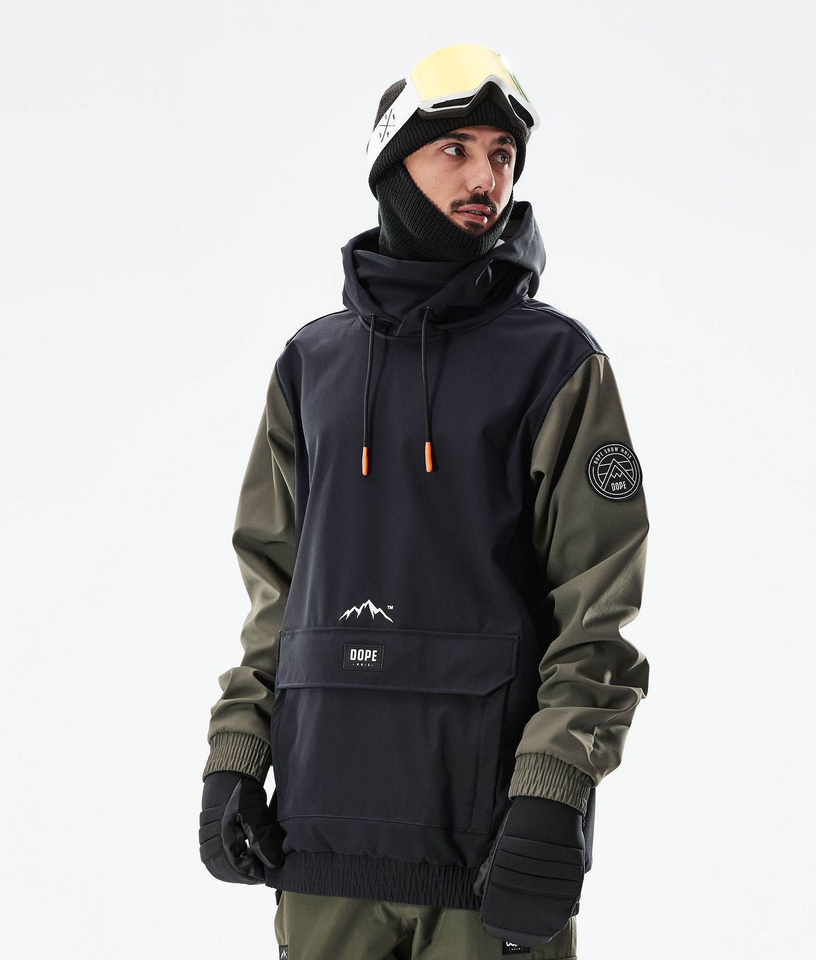 Dope Wylie Kurtka Snowboardowa Mężczyźni Patch Black/Olive Green, Zdjęcie 1 z 10