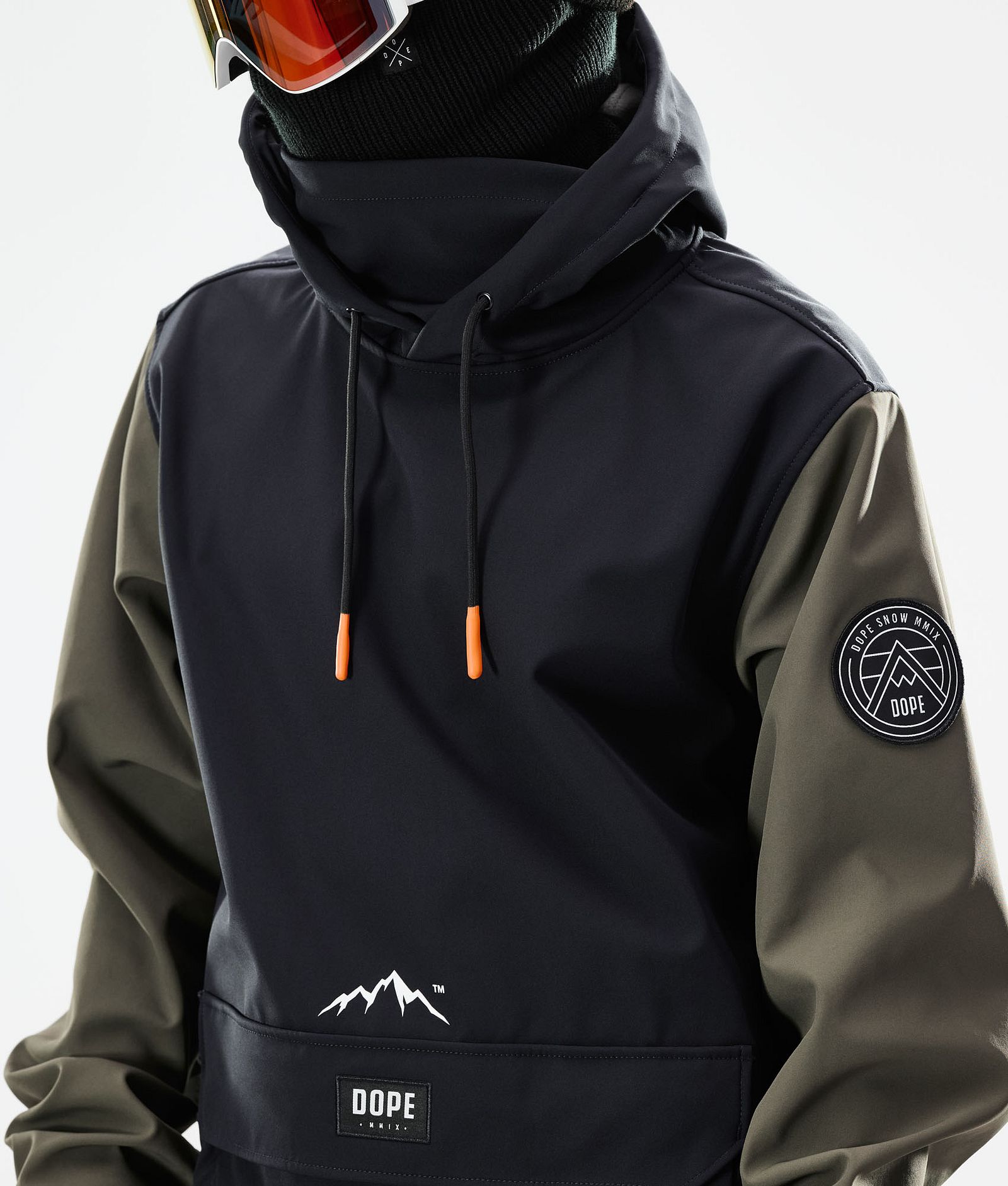 Dope Wylie Kurtka Snowboardowa Mężczyźni Patch Black/Olive Green, Zdjęcie 2 z 10