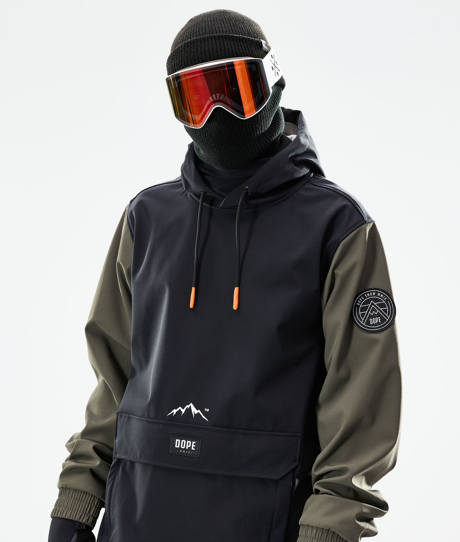 Dope Wylie Kurtka Snowboardowa Mężczyźni Patch Black/Olive Green, Zdjęcie 3 z 10