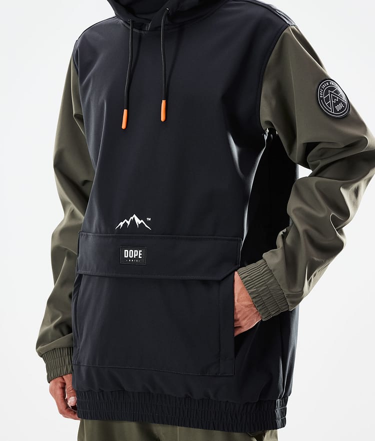 Dope Wylie Kurtka Snowboardowa Mężczyźni Patch Black/Olive Green, Zdjęcie 9 z 10