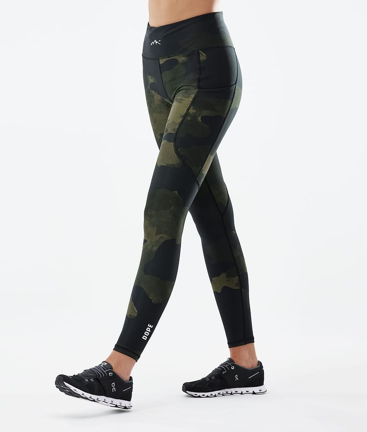 Dope Lofty Tech 22 Leggings Mujer Green Camo, Imagen 1 de 8