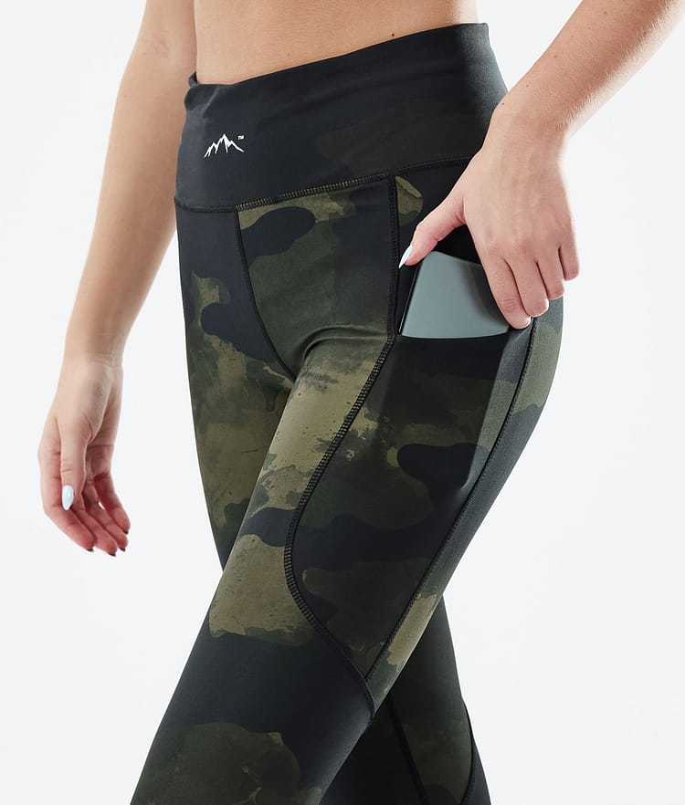 Dope Lofty Tech 22 Leggings Mujer Green Camo, Imagen 5 de 8