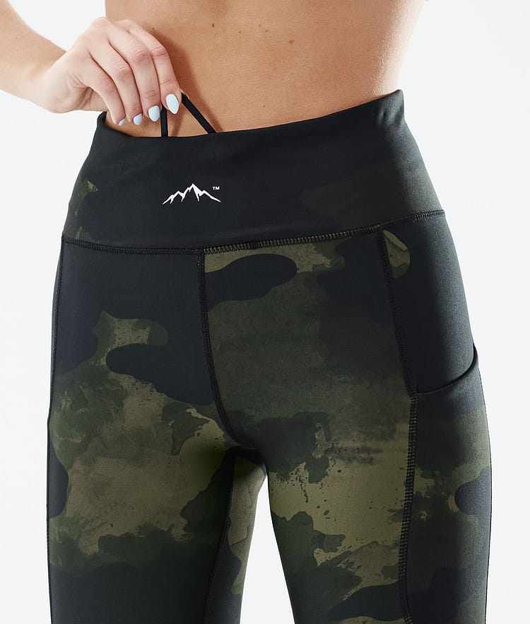 Dope Lofty Tech 22 Leggings Mujer Green Camo, Imagen 6 de 8