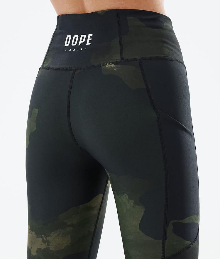 Dope Lofty Tech 22 Leggings Mujer Green Camo, Imagen 7 de 8
