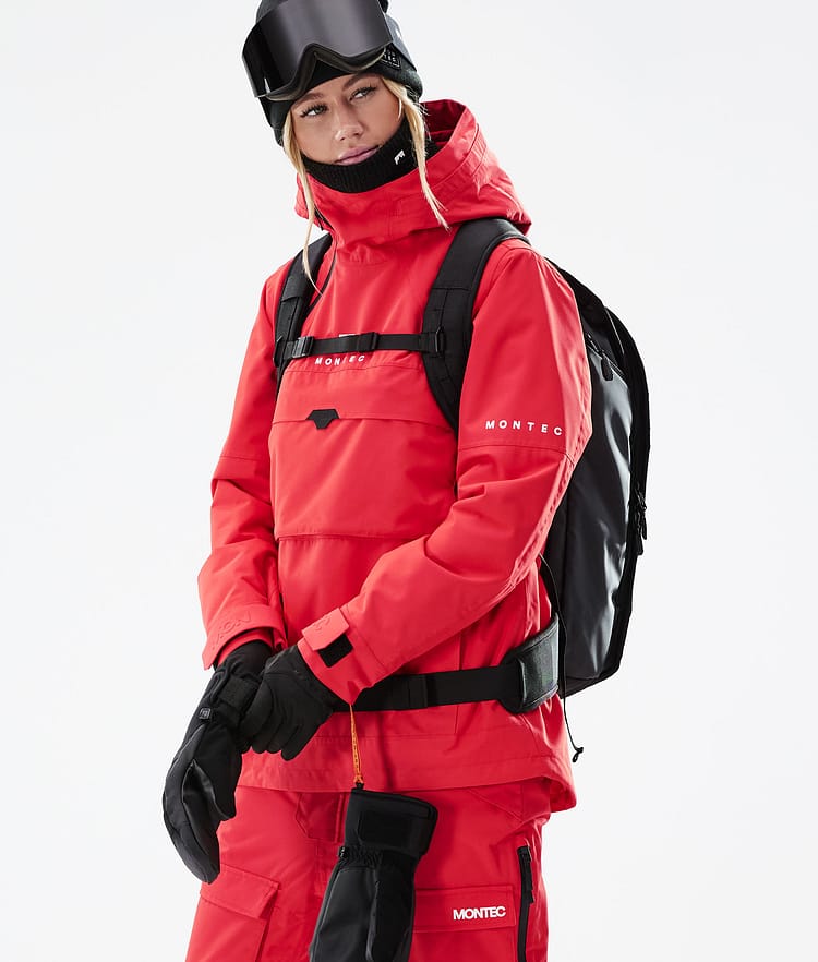 Montec Dune W 2021 Kurtka Snowboardowa Kobiety Red, Zdjęcie 2 z 11