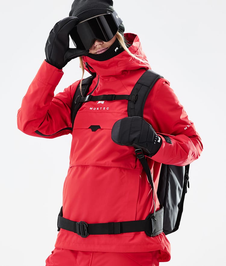 Montec Dune W 2021 Kurtka Snowboardowa Kobiety Red, Zdjęcie 3 z 11