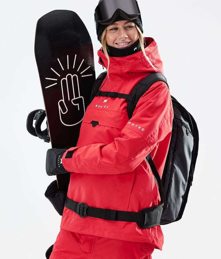 Montec Dune W 2021 Kurtka Snowboardowa Kobiety Red, Zdjęcie 4 z 11