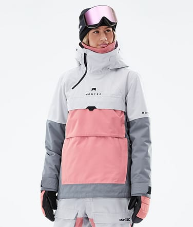 Montec Dune W 2021 Kurtka Snowboardowa Kobiety Light Grey/Pink/Light Pearl