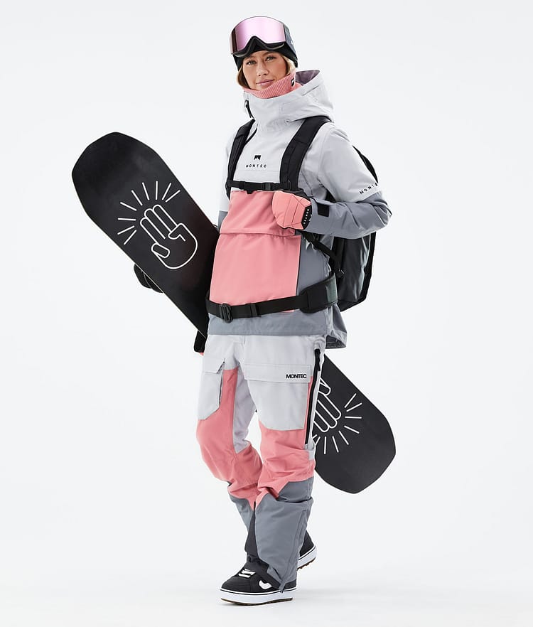 Montec Dune W 2021 Kurtka Snowboardowa Kobiety Light Grey/Pink/Light Pearl, Zdjęcie 3 z 8