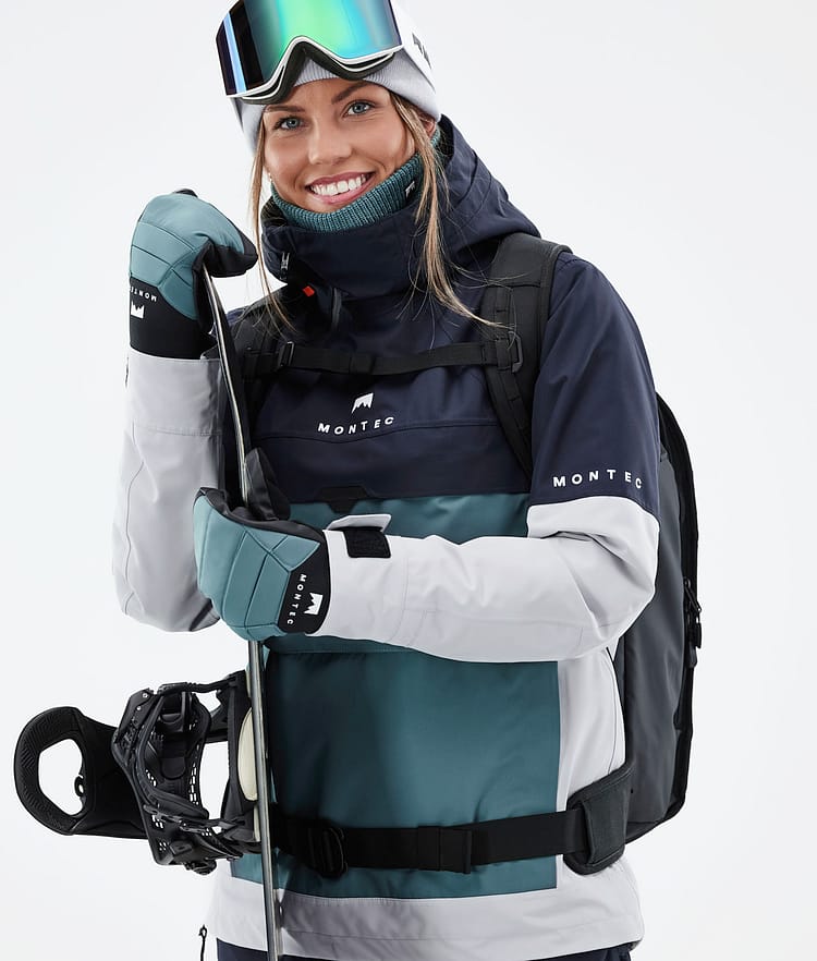 Montec Dune W 2021 Kurtka Snowboardowa Kobiety Marine/Atlantic/Light Grey, Zdjęcie 3 z 11