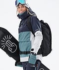 Montec Dune W 2021 Kurtka Snowboardowa Kobiety Marine/Atlantic/Light Grey, Zdjęcie 4 z 11