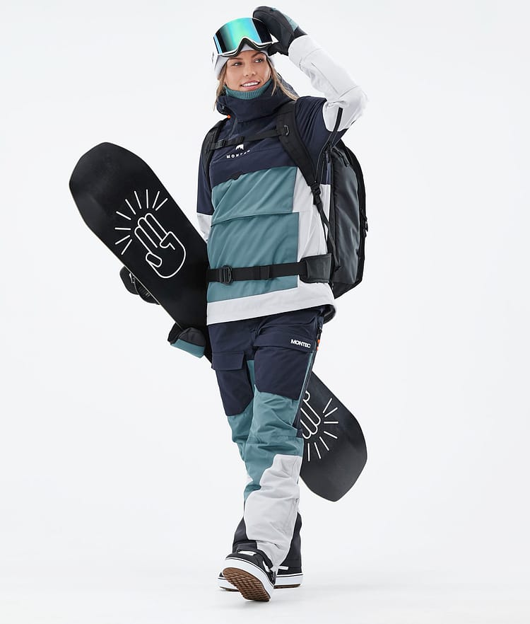 Montec Dune W 2021 Kurtka Snowboardowa Kobiety Marine/Atlantic/Light Grey, Zdjęcie 5 z 11