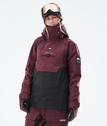 Montec Doom W 2021 Kurtka Snowboardowa Kobiety Burgundy/Black