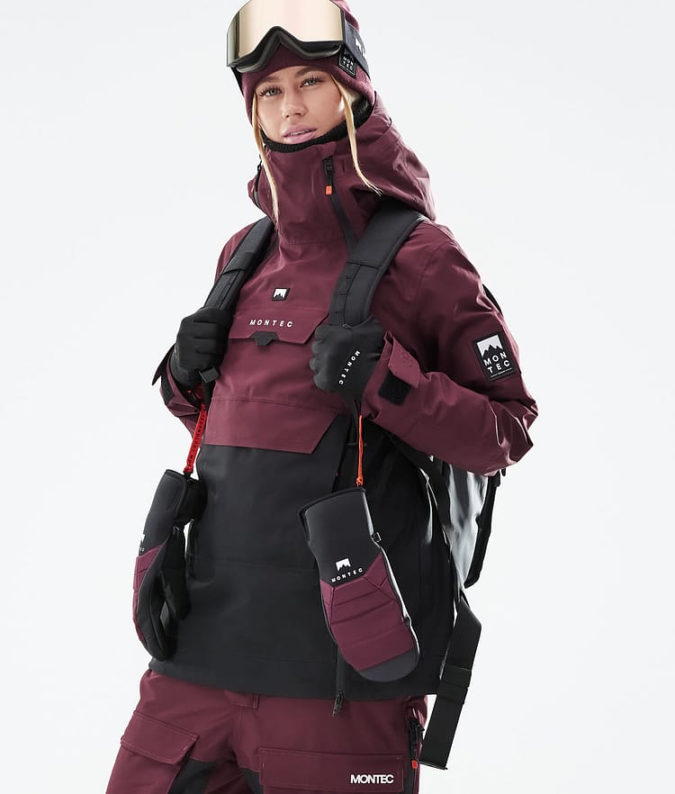 Montec Doom W 2021 Kurtka Snowboardowa Kobiety Burgundy/Black, Zdjęcie 2 z 12