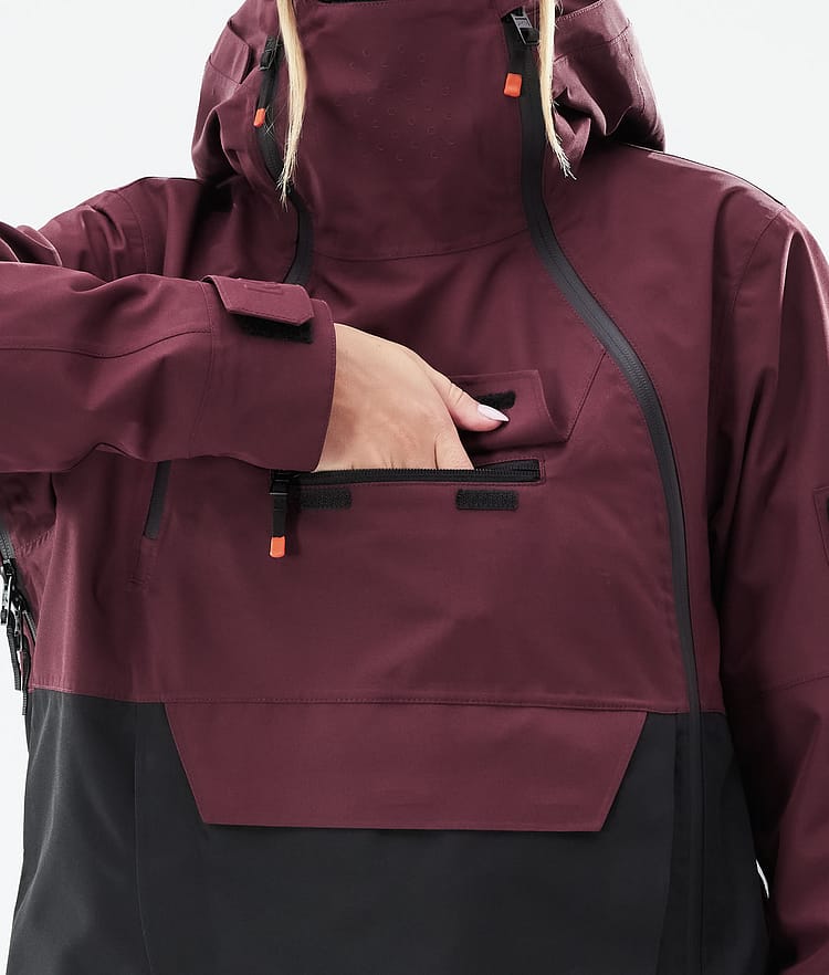 Montec Doom W 2021 Kurtka Snowboardowa Kobiety Burgundy/Black, Zdjęcie 11 z 12