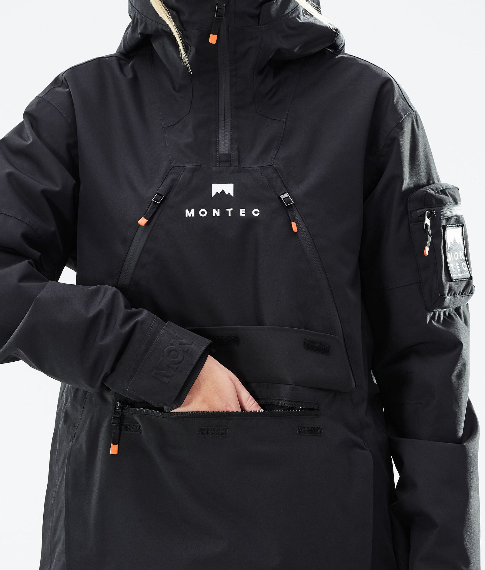 Montec Anzu W Kurtka Snowboardowa Kobiety Black, Zdjęcie 12 z 12