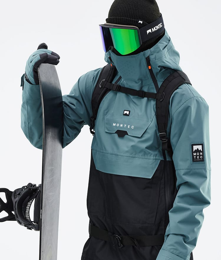 Montec Doom 2021 Kurtka Snowboardowa Mężczyźni Atlantic/Black, Zdjęcie 3 z 13