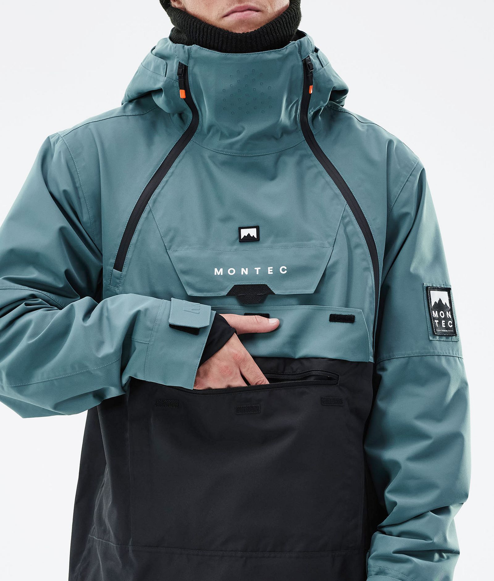 Montec Doom 2021 Kurtka Snowboardowa Mężczyźni Atlantic/Black, Zdjęcie 11 z 13