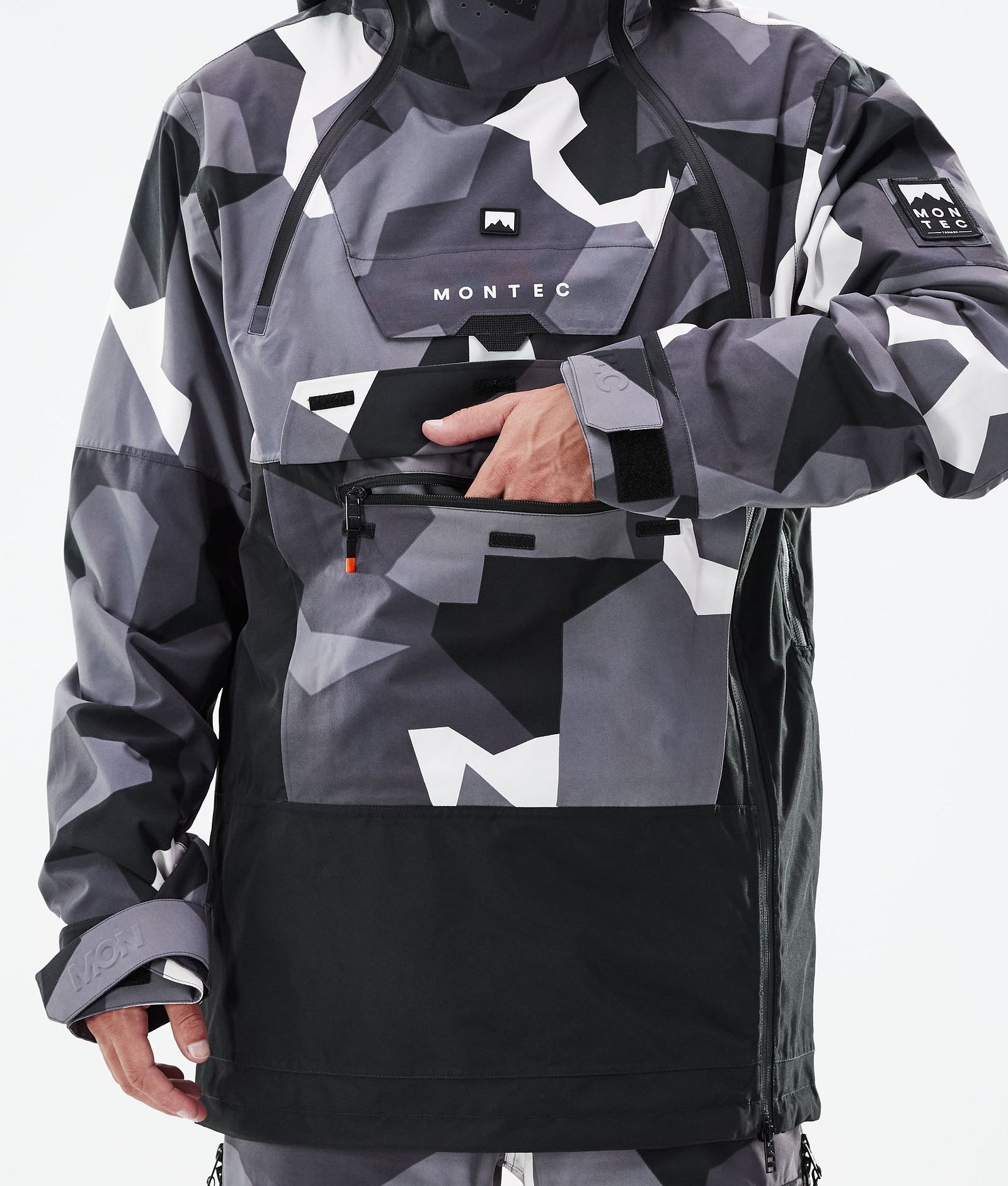 Montec Doom 2021 Kurtka Snowboardowa Mężczyźni Arctic Camo/Black, Zdjęcie 10 z 11