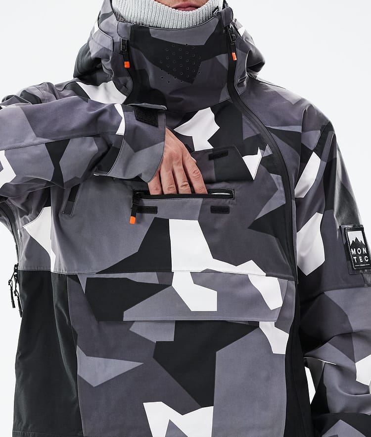 Montec Doom 21 Bunda na Snowboard Pánské Arctic Camo/Black, Obrázek 11 z 11