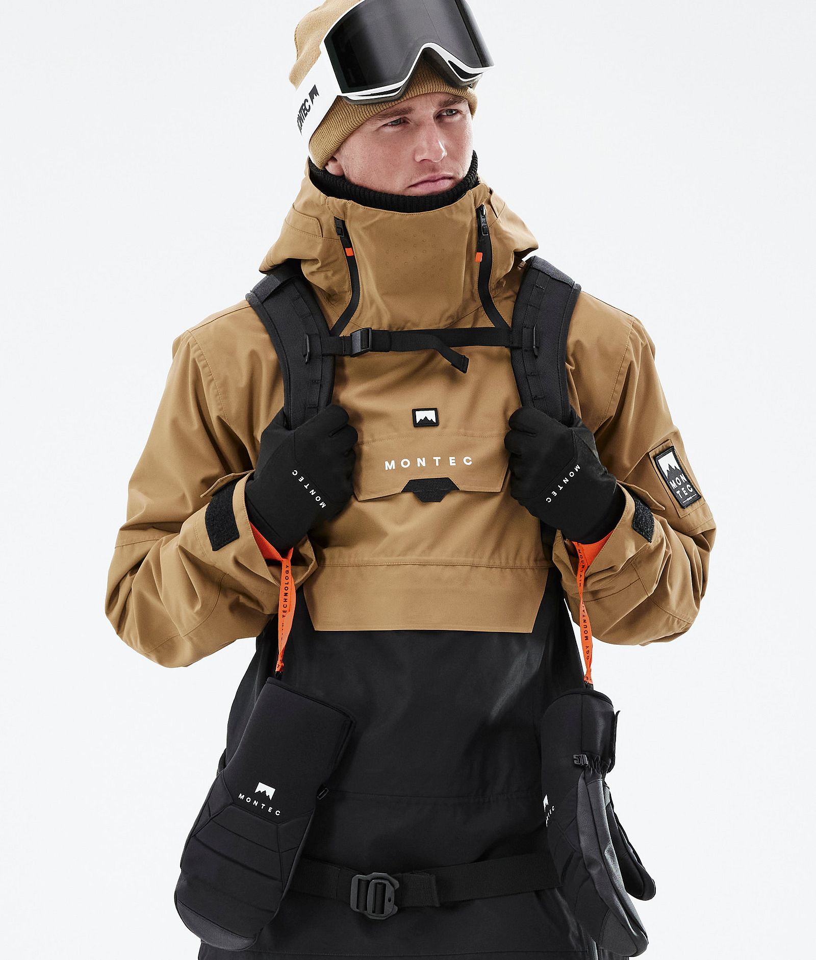 Montec Doom 2021 Kurtka Snowboardowa Mężczyźni Gold/Black, Zdjęcie 2 z 13